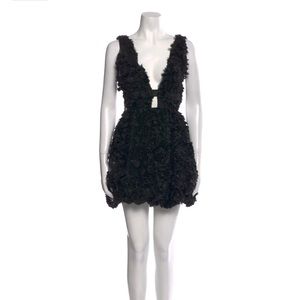 FOR LOVE & LEMONS Lace Pattern Mini Dress